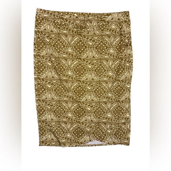 Ripskirt Hawaii Brown Geometric Midi Skirt - Picture 1 of 6